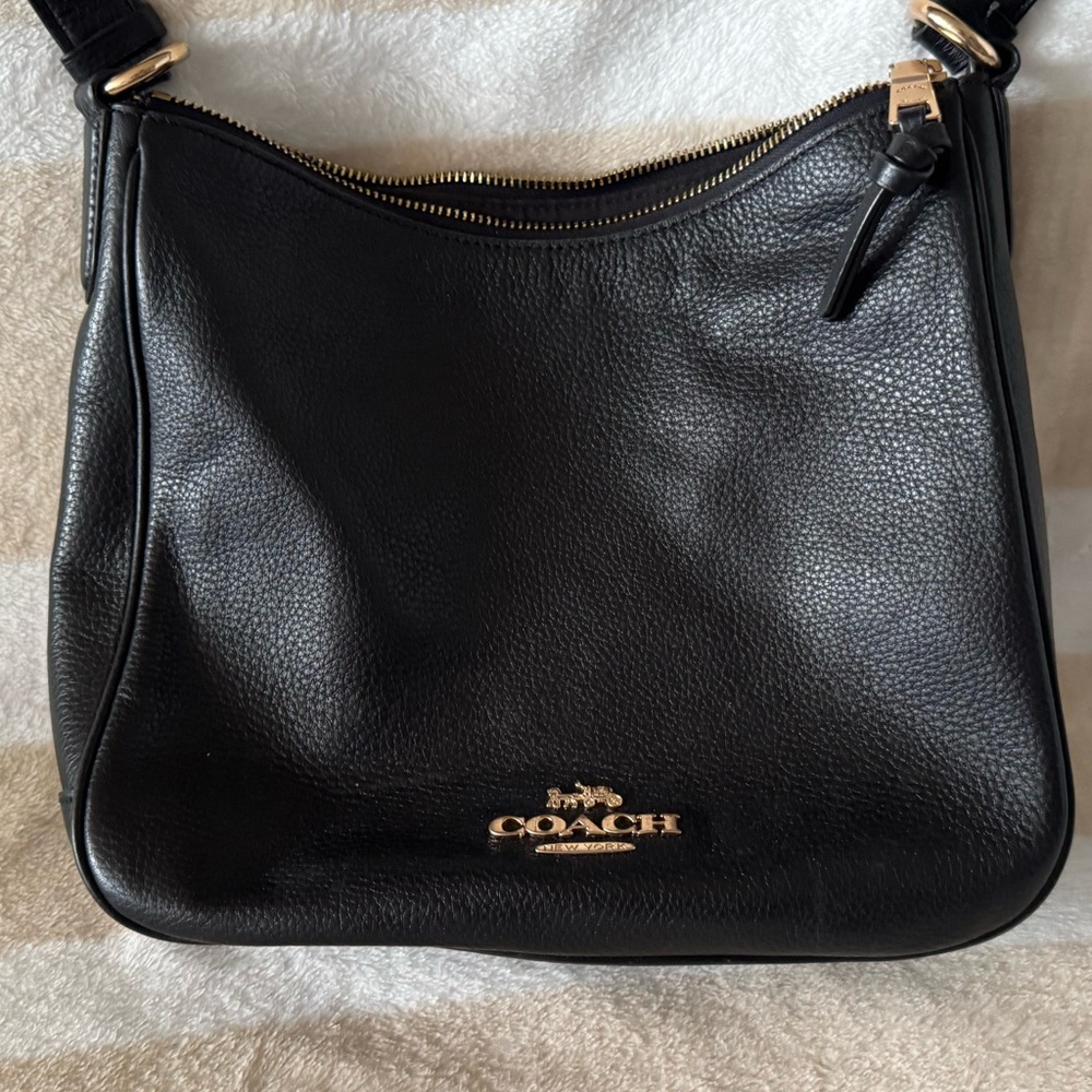 Coach Black Leather Crossbody Bag